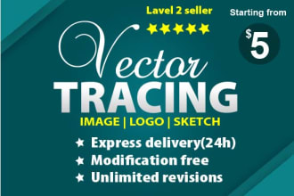 redraw,convert logo,images in to vector