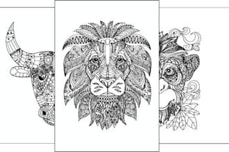 design complex mandala coloring book page for amazon kdp