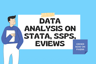 do data analysis on stata, ssps, and eviews with reports