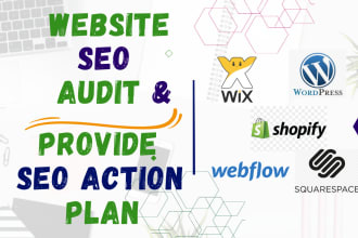 advance SEO audit report and action plan for your website rank