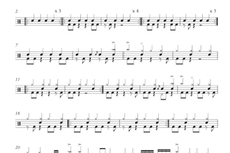 transcribe the drums of any song you ask me