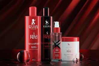 do premium shampoo, conditioner, hair oil, serum label and packaging design