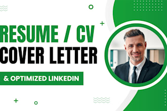 edit and rewrite your resume cover letter and linkedin
