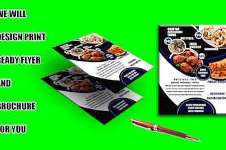design unique print ready brochures and flyers ad