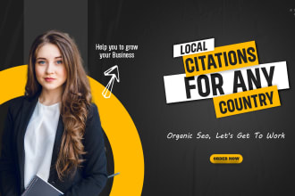 do 255 local citations and directories for all country for local SEO ranking