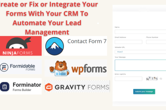 create or fix wordpress contact form 7, gravity, ninja, wpform