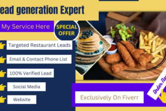 generate high quality leads for your restaurant, verified email list