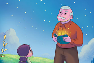 draw amazing children storybook illustrations