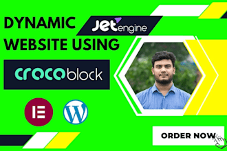 build a dynamic website with crocoblock, jet engine, and elementor