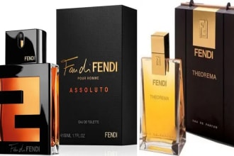 design luxury perfume logo, fragrance brand bottle label, 3d bottle design
