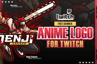 design gaming anime logo mascot character twitch, youtube