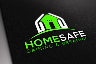 do minimalist real estate construction business logo design