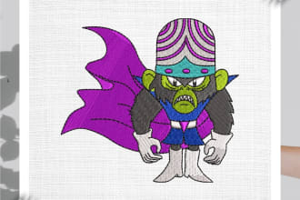 do embroidery digitizing designs in dst in 1 hour