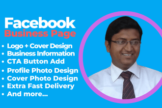 do facebook business page setup, fan page create, banner and cover design