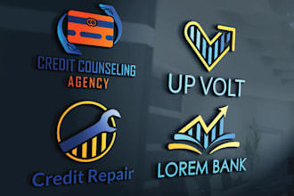 design financial accounting banking insurance tax logo