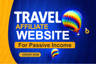 create automated travel affiliate website to make money online