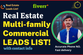 provide you multifamily and commercial property leads list with skip tracing