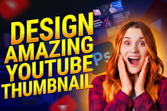 design amazing youtube thumbnail in 2 hours