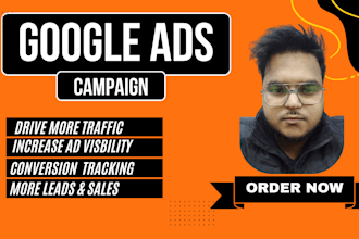 setup and manage your google ads adwords PPC search, display and pmax campaigns