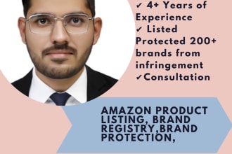 be your amazon legal consultant for listing and brand registry