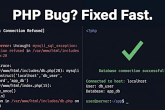 fix your PHP or mysql bug fast