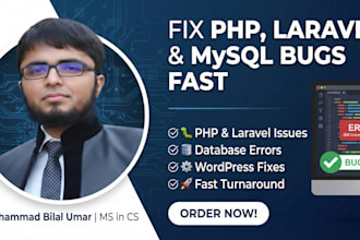 fix PHP, laravel, and mysql bugs fast