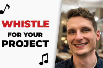 record a professional sounding whistle
