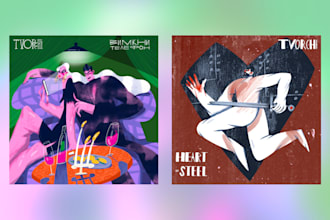 draw single cover, album cover