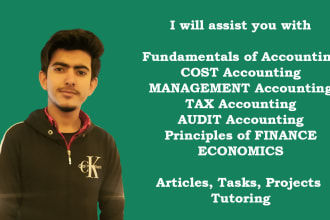 do your management accounting and cost accounting tasks