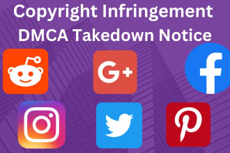 send dmca takedown notices against copyright violations