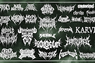 design a heavy metal logo
