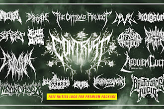 design a heavy metal logo