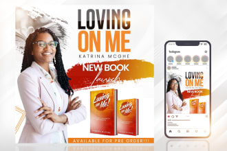 do book release or book launch flyer or church flyer in 4hrs