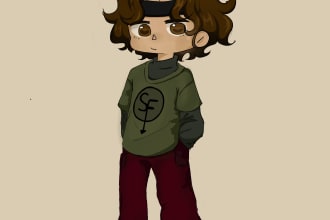 draw cute custom chibi art for your characters in my style