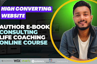 design a converting ebook, consulting, life coaching website