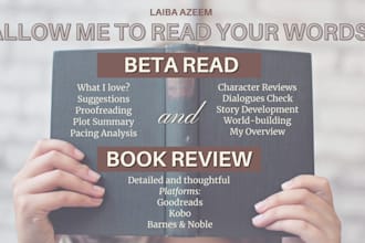 beta read your novel and review it