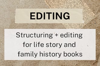 edit your life story or family history book