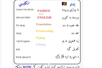 translate pashto into english into pashto in less than 24hrs