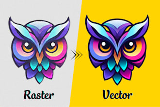 recreate, redesign logo or image and do manual vector tracing