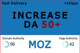 increase moz da domain authority 60 plus