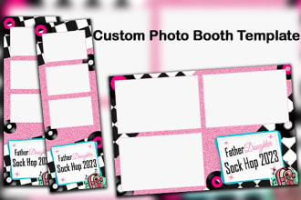 design creative photo booth template