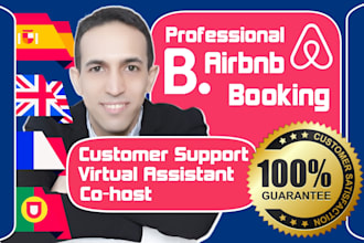 do your airbnb or booking customer support and virtual assistant