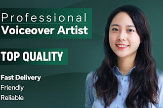 record a professional chinese voiceover mandarin female