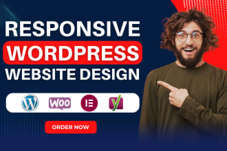 design clean and responsive wordpress website or blog website design
