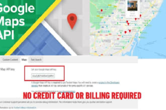 provide google maps API billing enabled