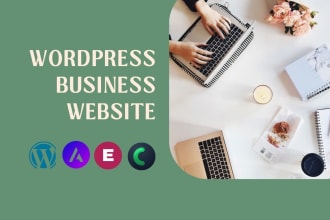 create a professional wordpress business website with elementor pro, astra pro