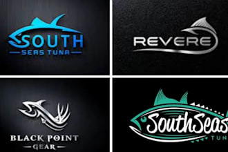 creative a fish logo with unlimited revisions