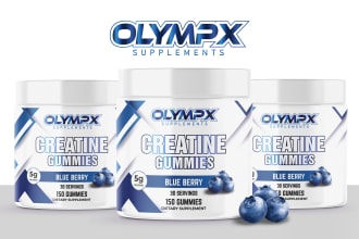 awesome supplement label design, pre workout, whey protein