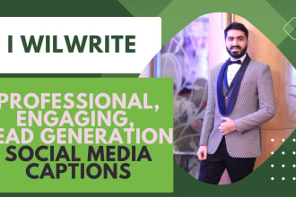 write engaging, lead generating social media caption