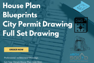 draw or redraw floor plans, blueprints, and site plans for city permits
